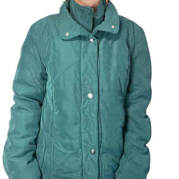 Vintage Winter Coat - Studio Works - Green Oversize Grunge - Size Large EUC - Picture 6 of 11